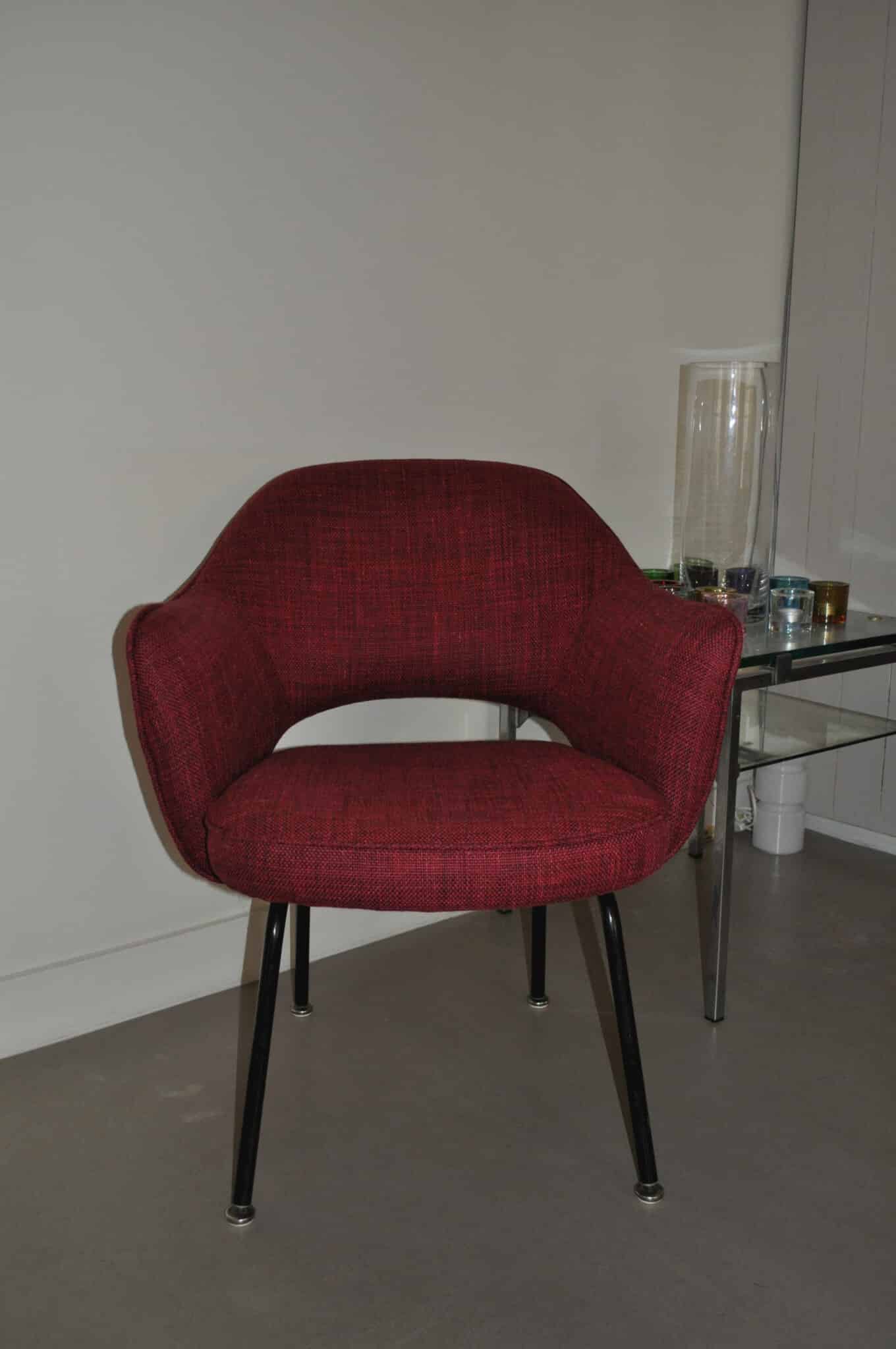 Refaire fauteuils design Knoll et Cassina à Paris, tissu Pierre Frey