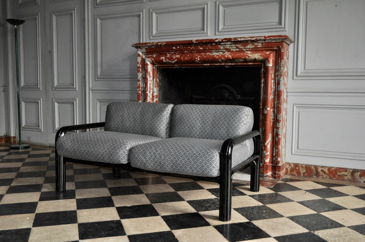tapissier Paris canapé de Gae Aulenti Knoll tissu créations métaphores