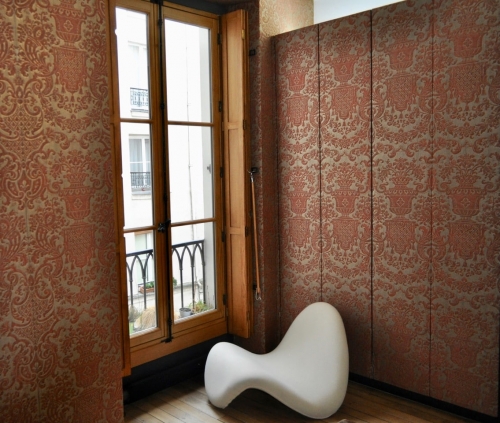 Tenture tissu Fortuny Paris tapissier